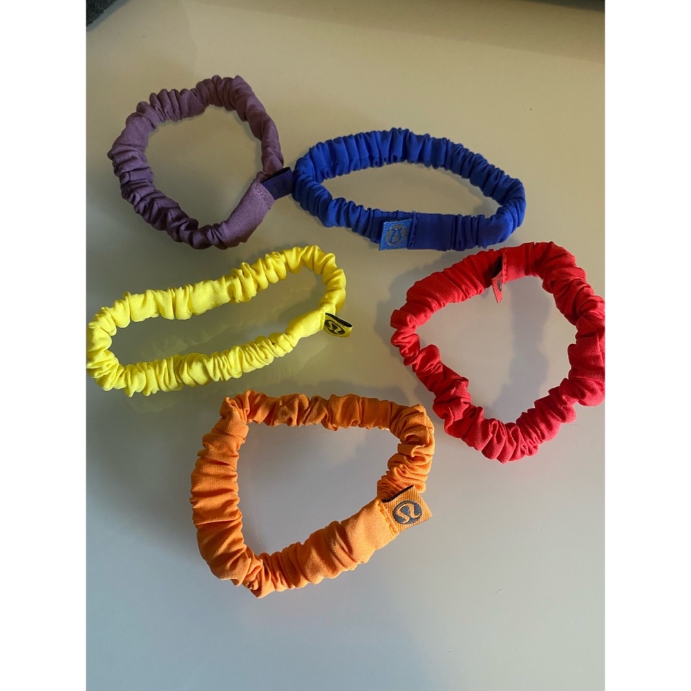Lululemon rainbow hair ties